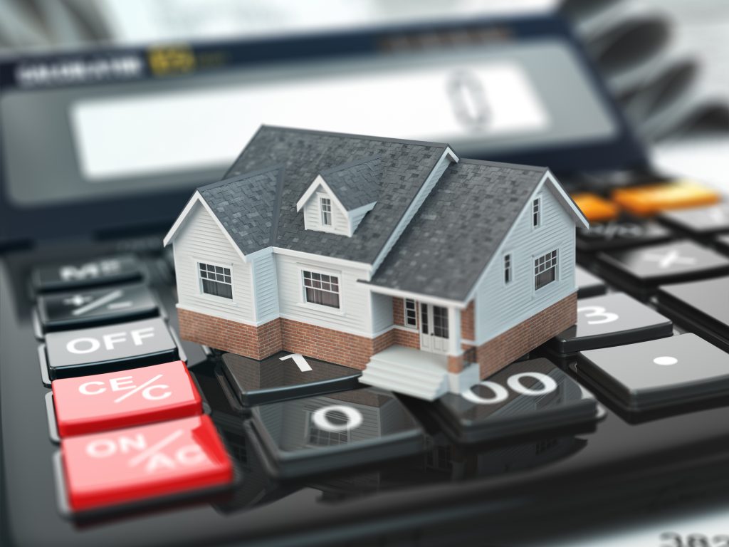 Mortgage,Calculator.,House,On,Buttons.,Real,Estate,Concept.,3d