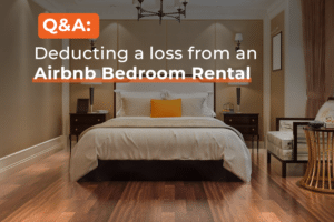 Q&A Deducting a loss from an Airbnb Bedroom Rental